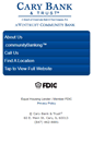 Mobile Screenshot of carybank.com
